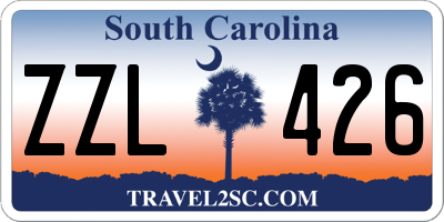 SC license plate ZZL426