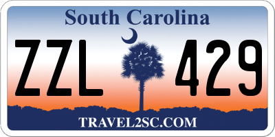 SC license plate ZZL429
