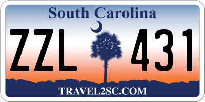 SC license plate ZZL431