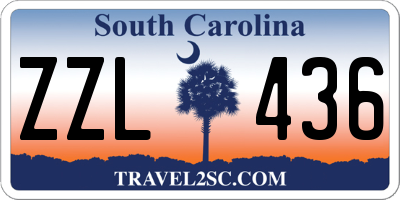 SC license plate ZZL436