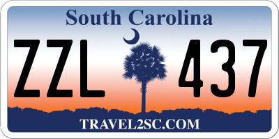 SC license plate ZZL437