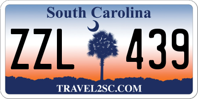 SC license plate ZZL439