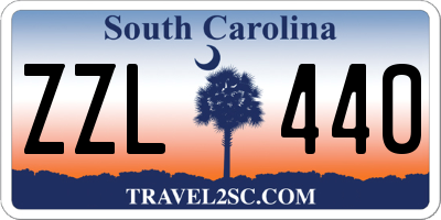 SC license plate ZZL440