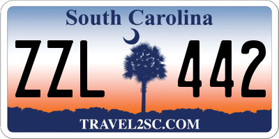 SC license plate ZZL442
