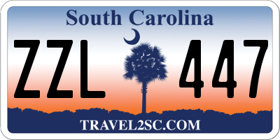 SC license plate ZZL447