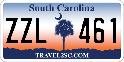 SC license plate ZZL461