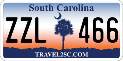 SC license plate ZZL466