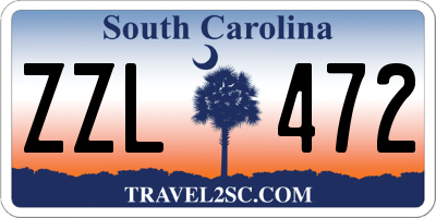 SC license plate ZZL472