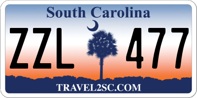 SC license plate ZZL477