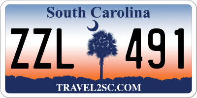 SC license plate ZZL491