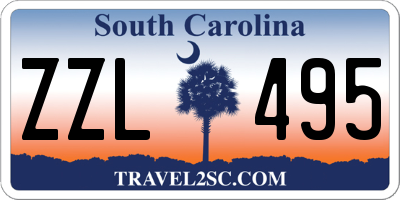 SC license plate ZZL495