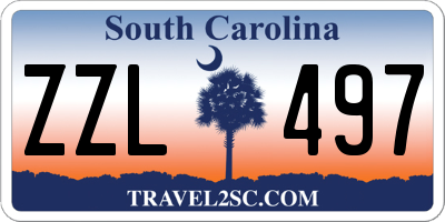 SC license plate ZZL497