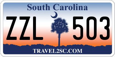 SC license plate ZZL503