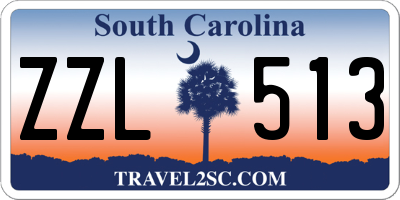 SC license plate ZZL513