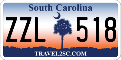 SC license plate ZZL518