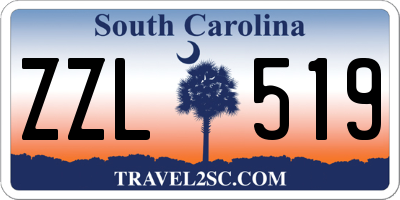 SC license plate ZZL519