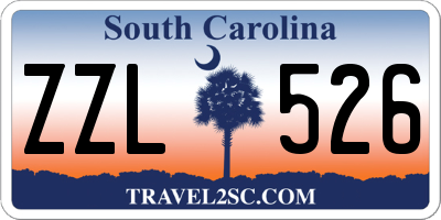 SC license plate ZZL526