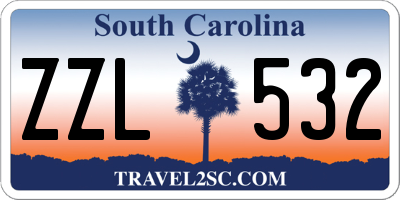 SC license plate ZZL532