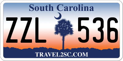 SC license plate ZZL536