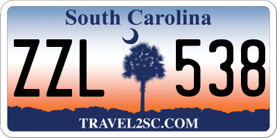 SC license plate ZZL538