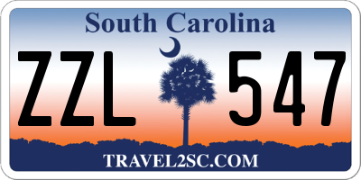 SC license plate ZZL547