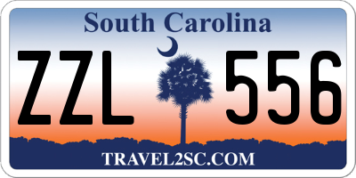 SC license plate ZZL556