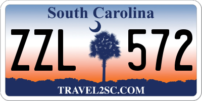 SC license plate ZZL572