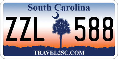 SC license plate ZZL588