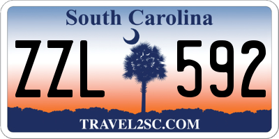 SC license plate ZZL592