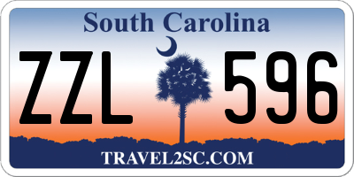 SC license plate ZZL596