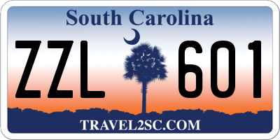 SC license plate ZZL601