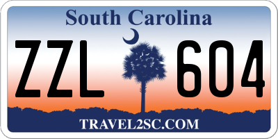 SC license plate ZZL604
