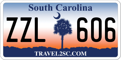 SC license plate ZZL606