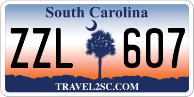 SC license plate ZZL607