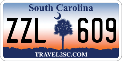 SC license plate ZZL609