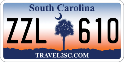 SC license plate ZZL610