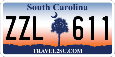 SC license plate ZZL611