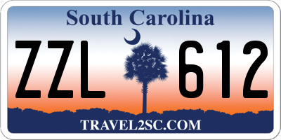SC license plate ZZL612
