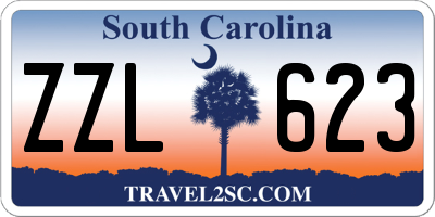 SC license plate ZZL623