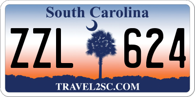 SC license plate ZZL624