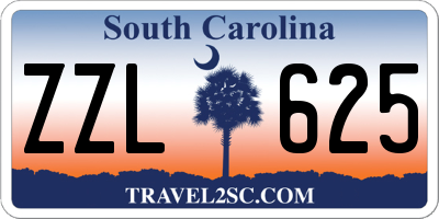 SC license plate ZZL625