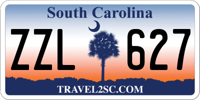 SC license plate ZZL627