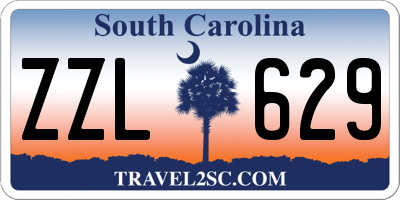 SC license plate ZZL629