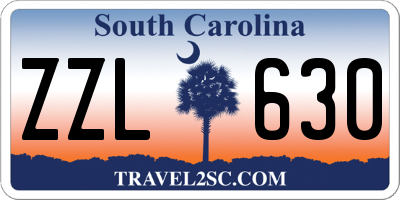 SC license plate ZZL630