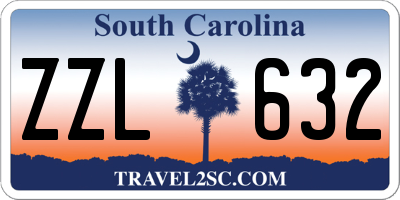 SC license plate ZZL632