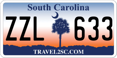 SC license plate ZZL633