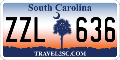SC license plate ZZL636