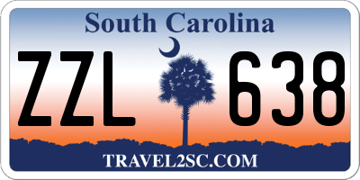 SC license plate ZZL638