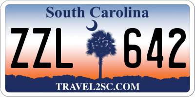 SC license plate ZZL642