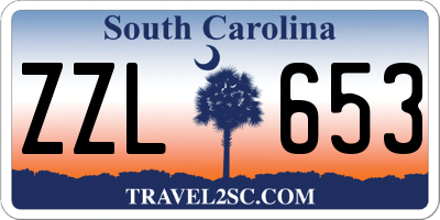 SC license plate ZZL653